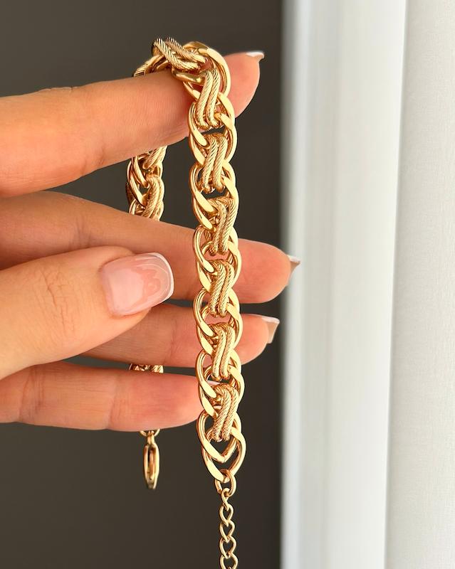 دستبند ژوپینگ مدل طنابی تراش دار